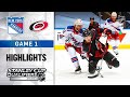NHL Highlights | Rangers @ Hurricanes, GM1 - Aug. 1, 2020
