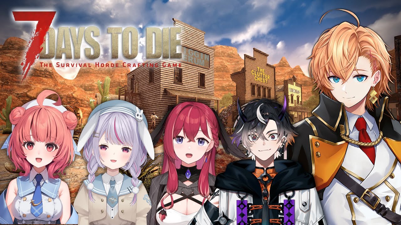 【7days to die】不思議メンツ突発7days w/ 兎咲ミミ 昏昏アリア 夢野あかり 鬼ヶ谷テン【渋谷ハル】