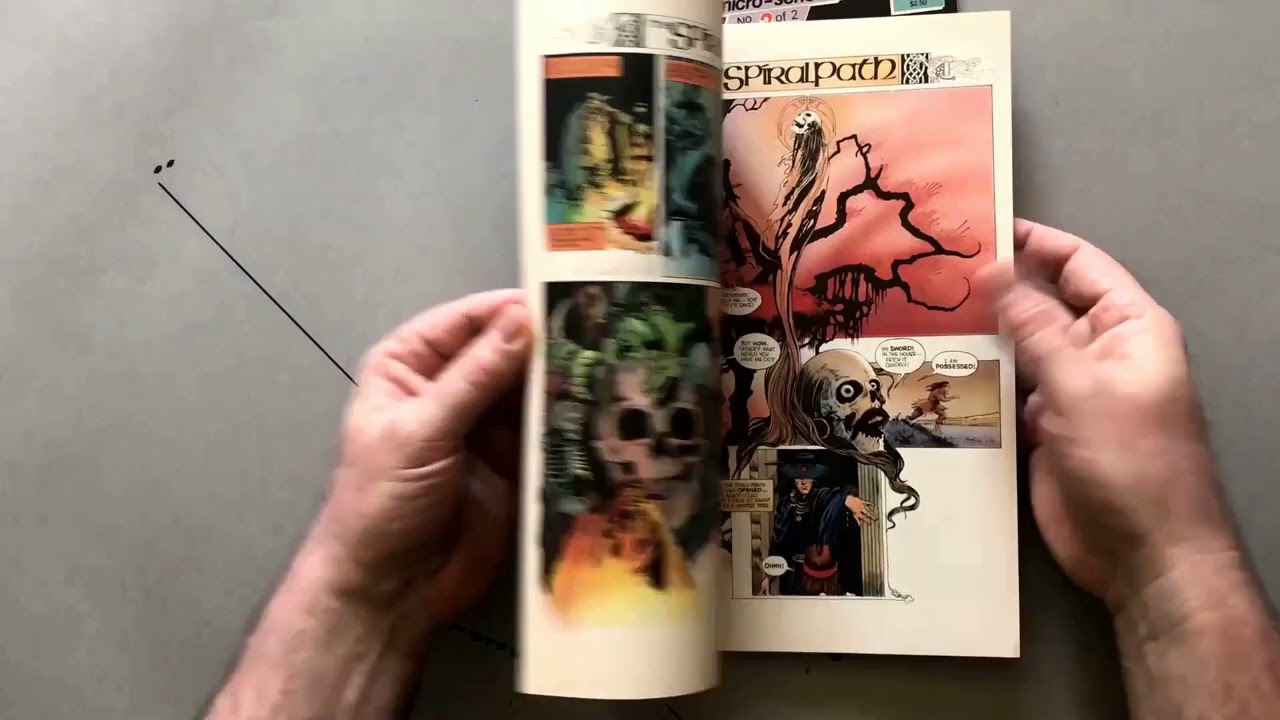 Looking at the art style of British comic book artist John Bolton on Spiral Path