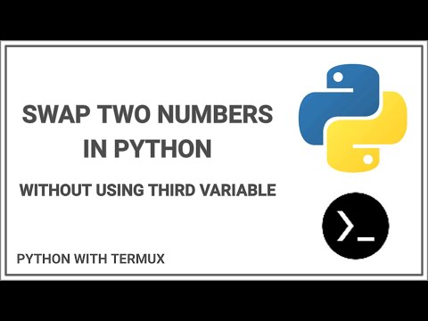 Swap two numbers in python | Python for beginners | Python with termux