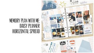 Memory Plan With Me: Cocoa Daisy Daisy Planner (Horizontal Inserts)
