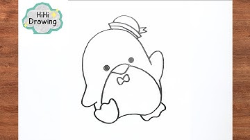 How to Draw Tuxedo Sam from Hello Kitty & Friends | Easy Drawing Step by Step