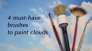 4 must-have brushes to paint clouds