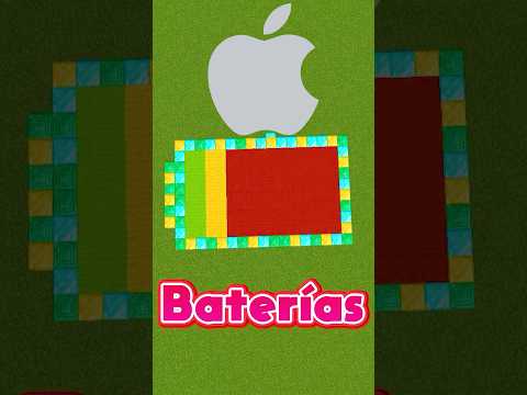 BATERÍAS de CELULARES en MINECRAFT #minecraft #shorts #tiktok