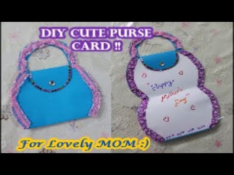 Purse card for mothers day - The Craft Train