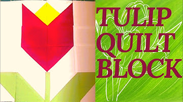 BEGINNER FRIENDLY TULIP QUILT BLOCK #shorts