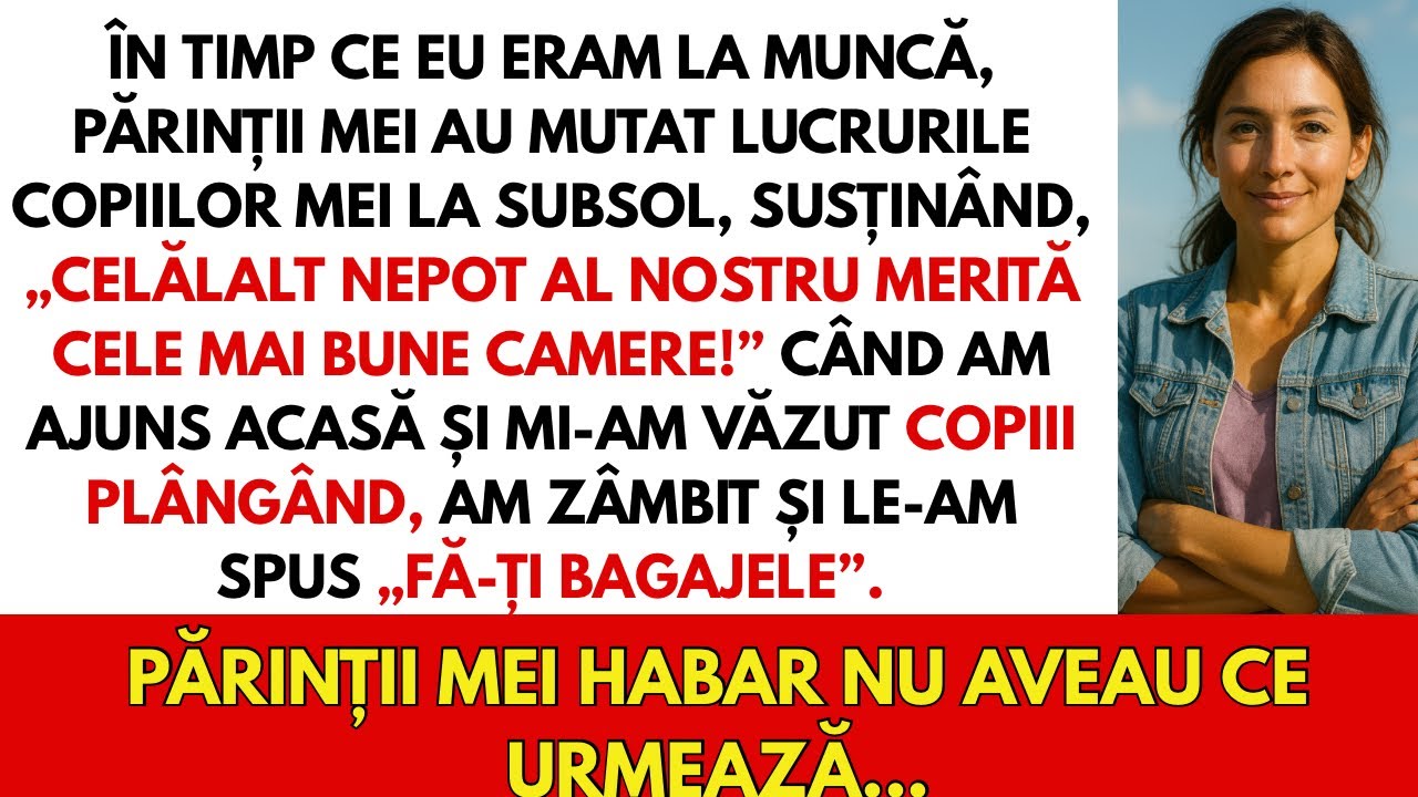Părinții mei i-au dat afară pe copiii mei pentru nepotul lor de aur, dar nu știau că…