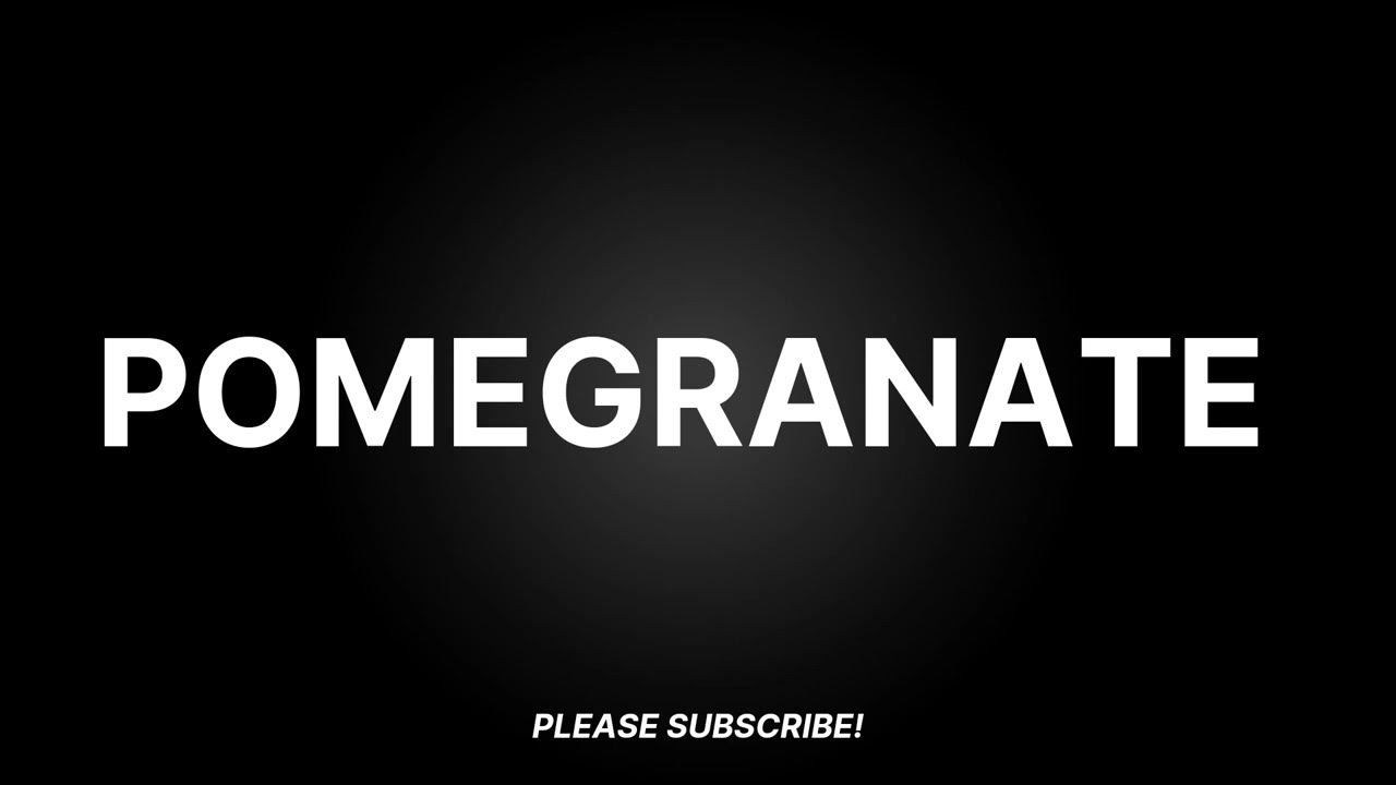 How to pronounce pomegranate englishpronunciation 