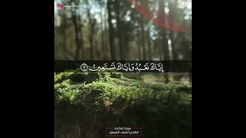 تلاوة خاشعة لسورة الفاتحة بصوت القارئ: نايف الفيصل