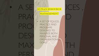 Understand HRM! 💼 Learn the definition of Human Resource Management in simple terms. #HR #Management