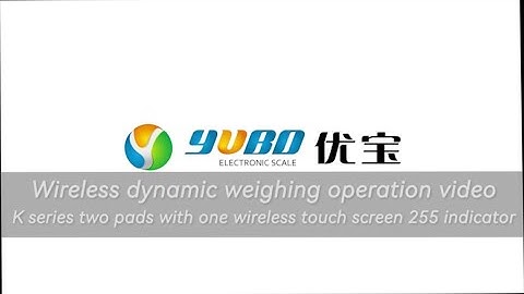 Wireless Dynamic Weighing Operation -- YUBO Portable Axle Scales -- K Series
