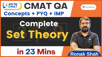 CMAT CET 2023 | Complete Set Theory & Venn Diagram in 23 Mins | Ace the CMAT | Ronak Shah