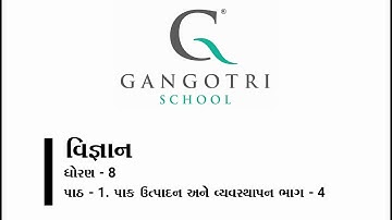 ધોરણ - 8 । વિજ્ઞાન । પાઠ -1 । પાક ઉત્પાદન અને વ્યવસ્થાપન । ભાગ -4