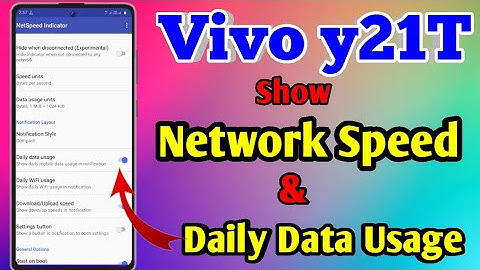 Vivo y21T Network Speed Setting | Vivo y21T Internet Speed Meter