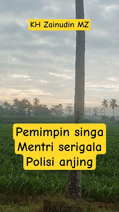 puluhan tahun lalu KH Zainudin MZ telah mengingatkan #ceramahkhzainudinmz #desa #sawah #gunung