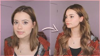 TRYING OUT HAIR EXTENSIONS ON SHORT, THIN HAIR ft. Amazing Beauty Hair