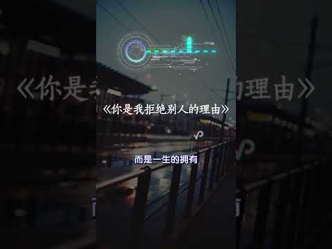 你是我拒绝别人的理由