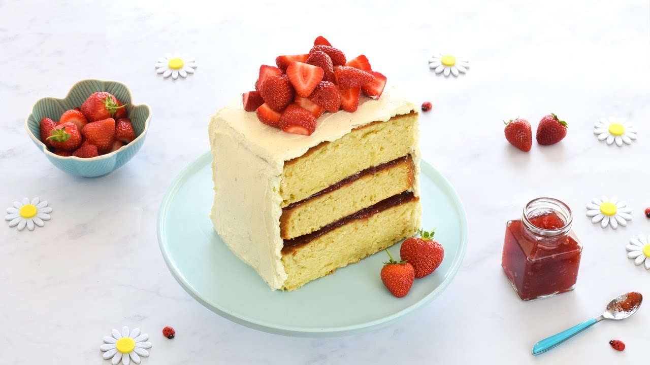 (Ad) Strawberry Layer Cake Recipe with Tefal Cake Factory YouTube