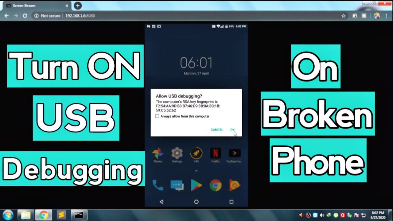 New How to Turn ON USB debugging with a Broken/Black screen ? | (NEW METHOD)