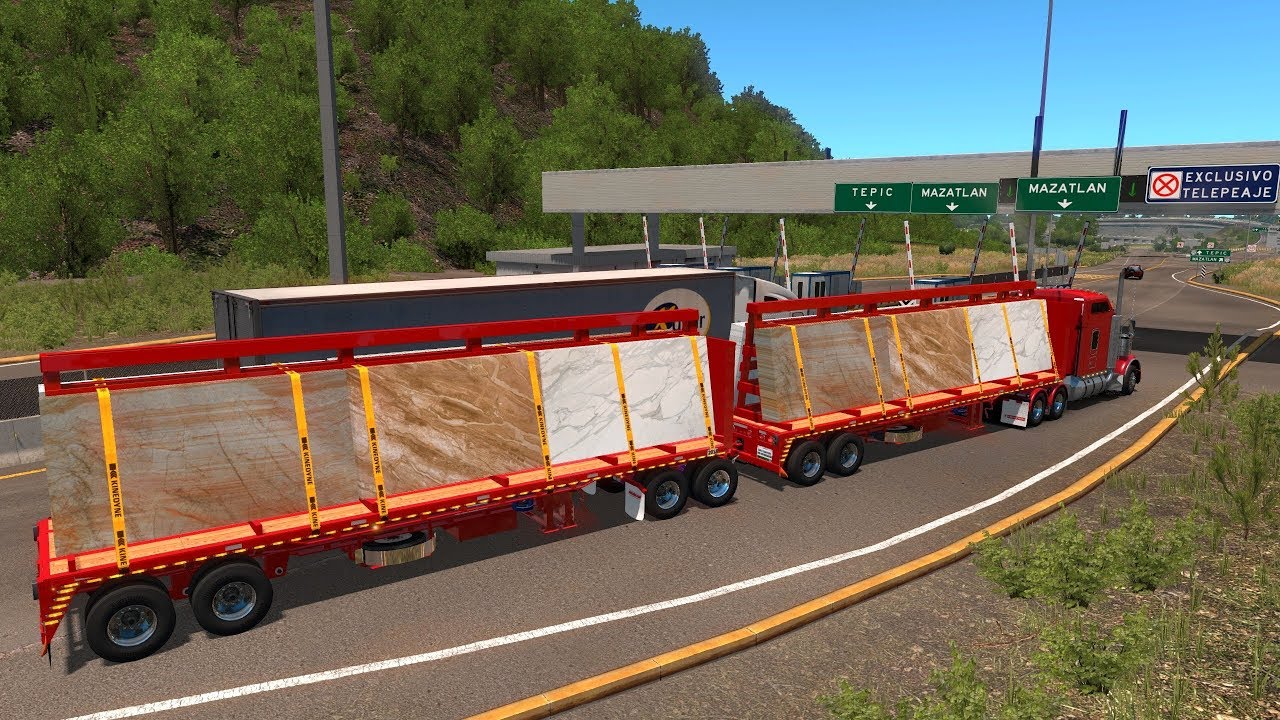 KENWORTH T800 | Ferbus Full de Planas | Transportando Mármol de Durango a Mazatlán