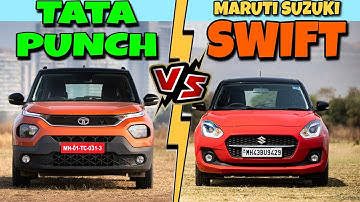 Tata Punch vs MS Swift🔥🔥| Engine, Safety, Prices, etc. | Brief comparison | CarsLane