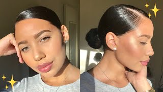 Sleek Low Bun Tutorial♡