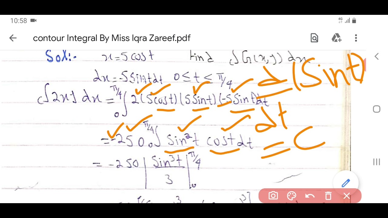 Orientation of Curve || Evaluation of line Integral along a Parametric Curve and Explicit Functions