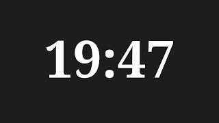 19 Minutes 47 Seconds Countdown Timer