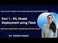 "How To Deploy ML Models using Flask?" | Part 1 | Spam Classification with Naive Bayes Algorithm #ml