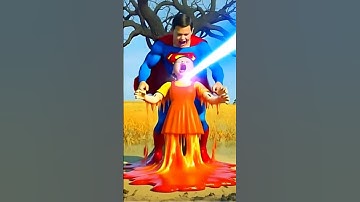 Doll Melted By Superman | Squid Game Mentality Ai #ai #squidgame2 #squidgame #squidgamementality