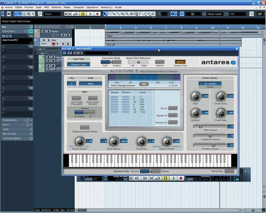 cubase 5 autotune tutorial