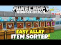 Minecraft Bedrock: EASY Allay Item Sorter Tutorial! Fast Non-Stackable Sorter! MCPE Xbox Pc PS5