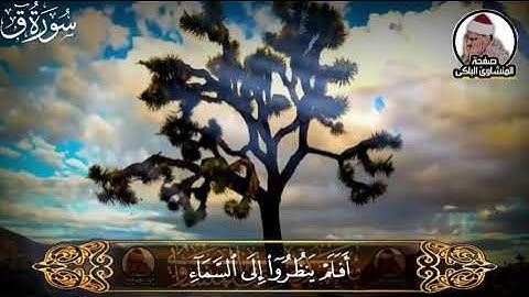 الشيخ محمد صديق المنشاوي ما تيسر من سورة ق