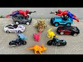 Aj Hulk ne sabhi gadiyo ko jangli janvar or dinosaur se bachaya |gadi wala cartoon |Hulk