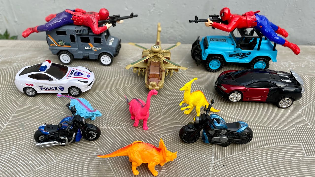 Aj Hulk ne sabhi gadiyo ko jangli janvar or dinosaur se bachaya |gadi wala cartoon |Hulk