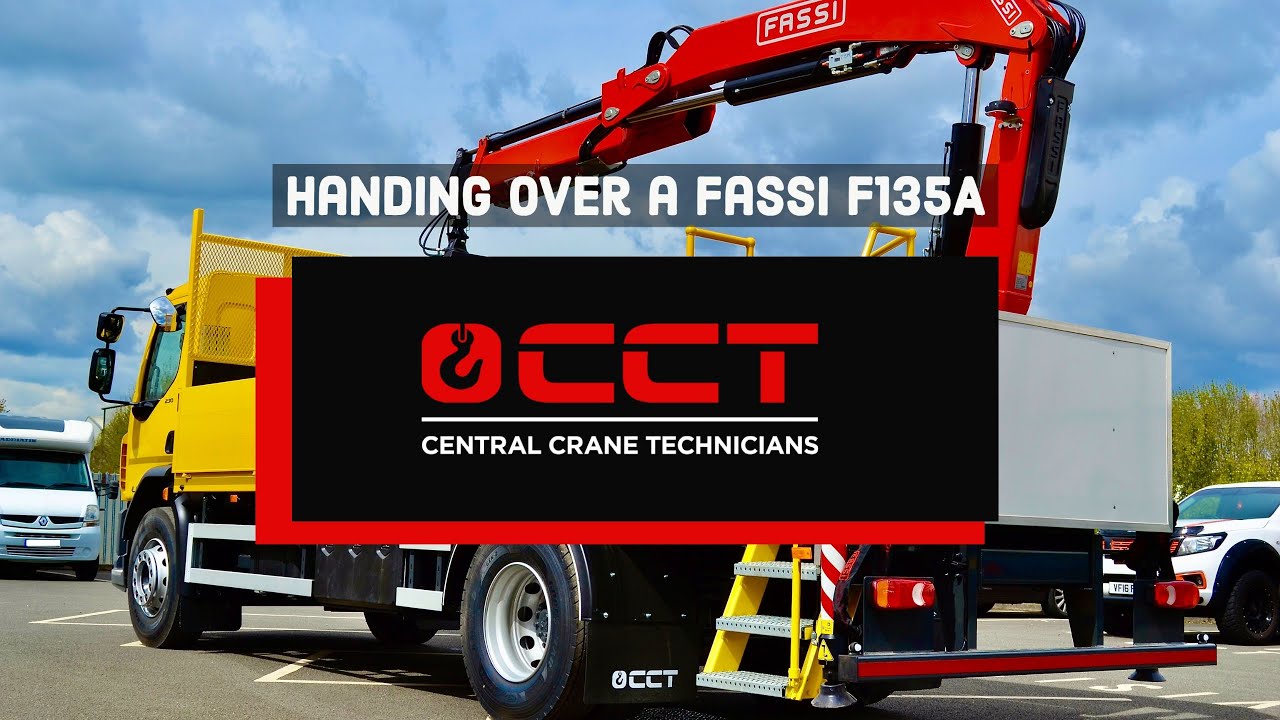 Fassi Bulding Handing over a Fassi Crane Towcester Building Supplies - YouTube