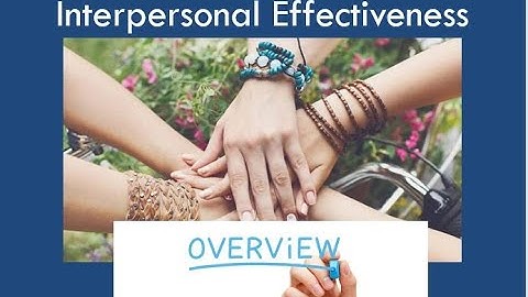 DBT - Interpersonal Effectiveness - Quick Review of All Skills