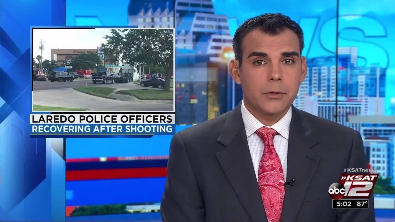 Video: 3 Laredo officers wounded in convenience store shootout being treated in SA