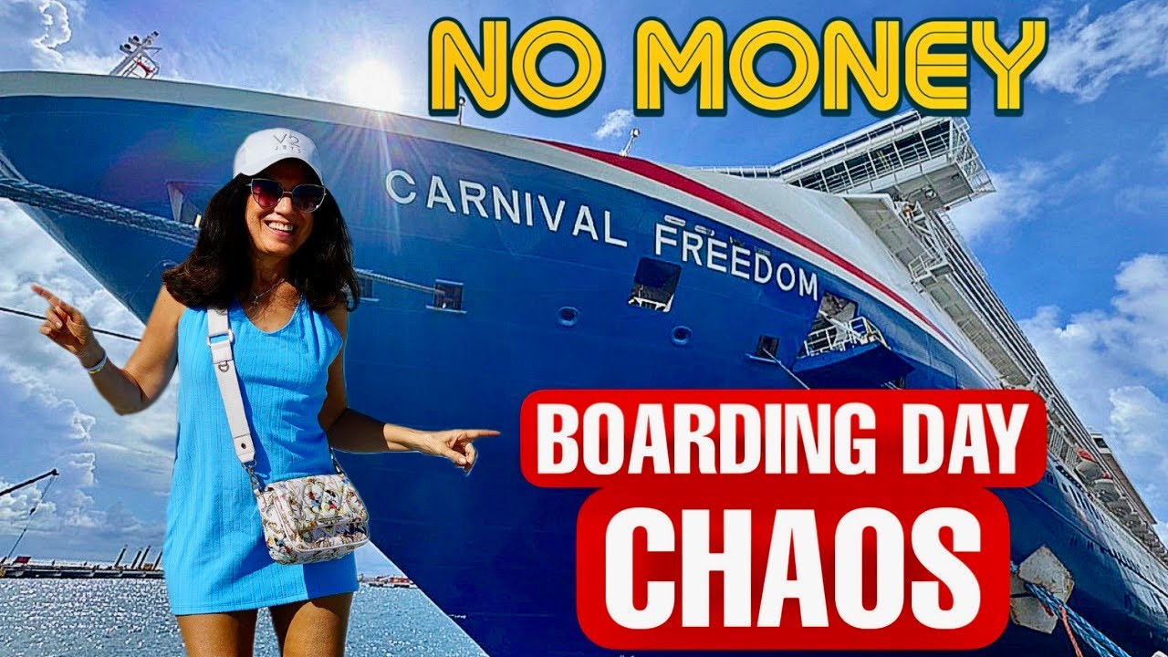ХАОС В ДЕНЬ ПОСАДКИ НА КРУИЗ: Круизное приключение Carnival Freedom с самого начала!
