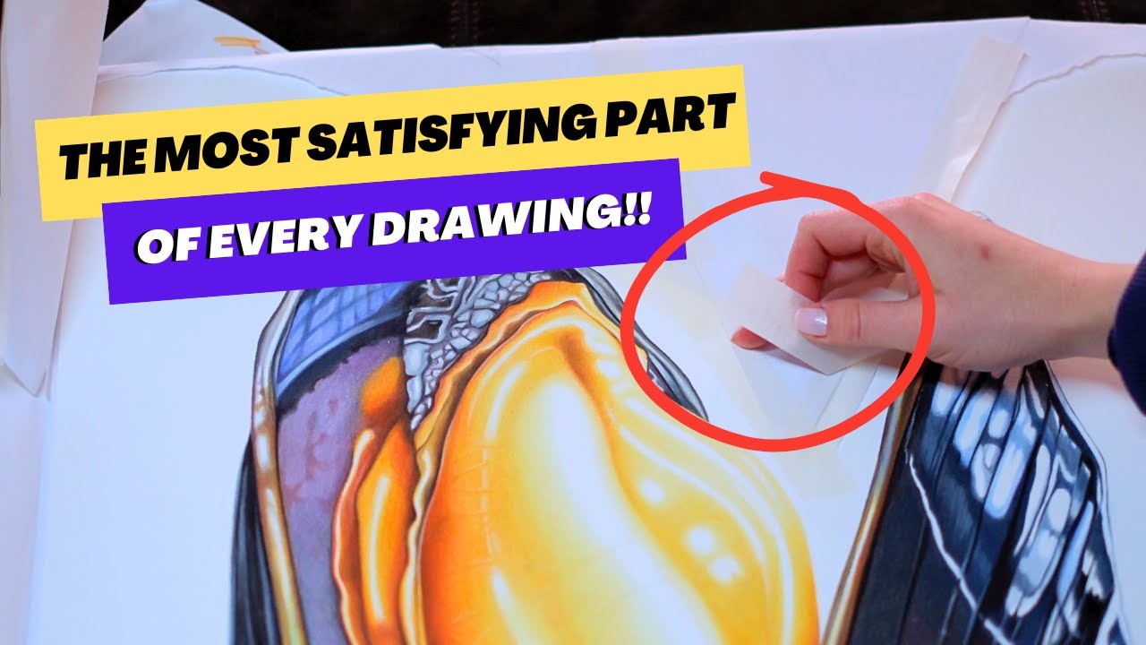 Equally the most satisfying and nerve wrecking part of every drawing....!! ASMR heaven.