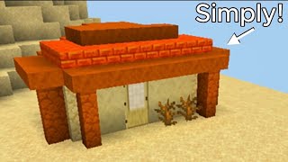 ⛏️ Minecraft Tutorial: How To Build a Starter Desert House