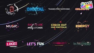 Top Apple Motion Projects: Creative Titles | FCPX
