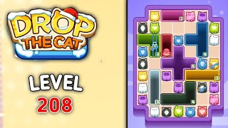 Drop the cat level 208 walkthrough solution gameplay