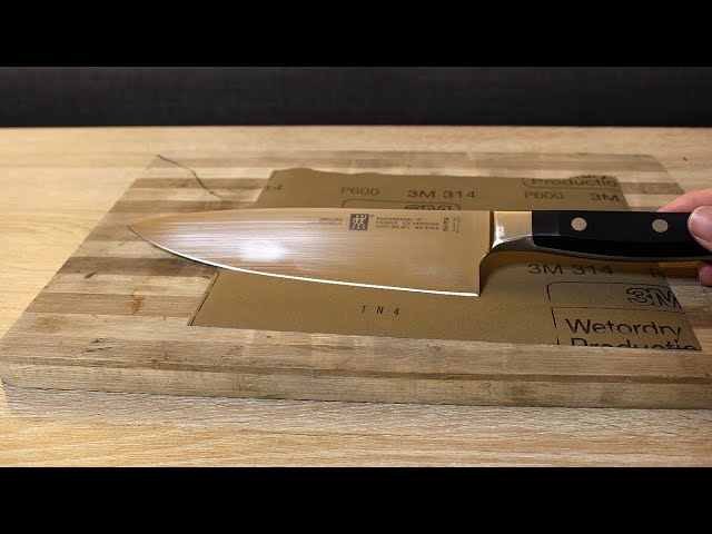Cómo afilar un cuchillo con la piedra al agua🔪Trucos de cocina 