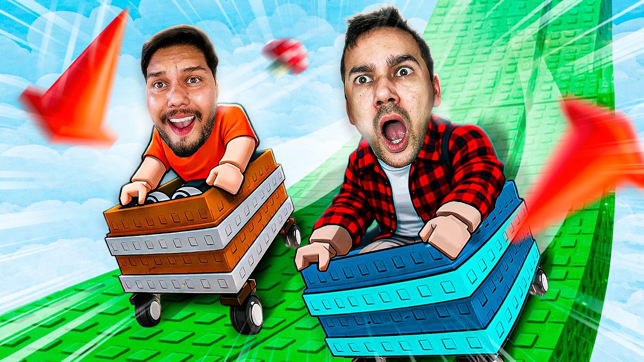 2 MALUCOS EM UM CARRINHO NO ROBLOX 😂