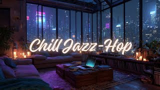 Cozy Chill Jazz-Hop ☕ LoFi Coffee Beats & Relaxing TV Ambience 🎶🌙