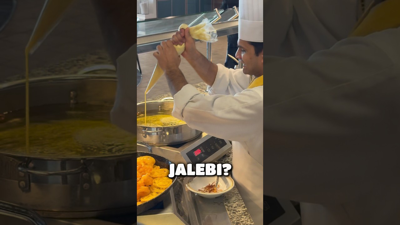 Живая станция по продаже джалеби на круизном лайнере?! Знаменитый пакистанско-индийский десерт на...