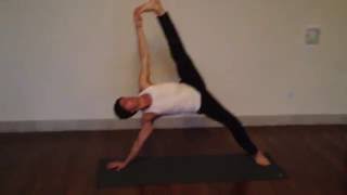 Yoga Tutorial:  Advanced transition from Vacistasana to Hanumanasana