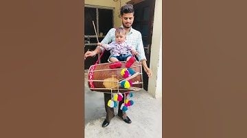 Thumbnail of Viraaj putt always sit on dhol 😍