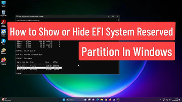 How to Show or Hide EFI System Reserved Partition